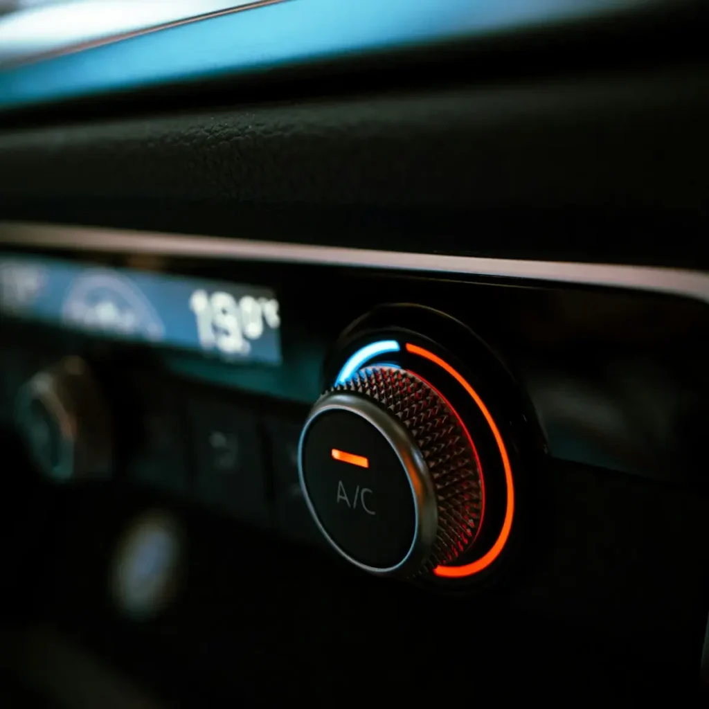 a close up of a car dashboard